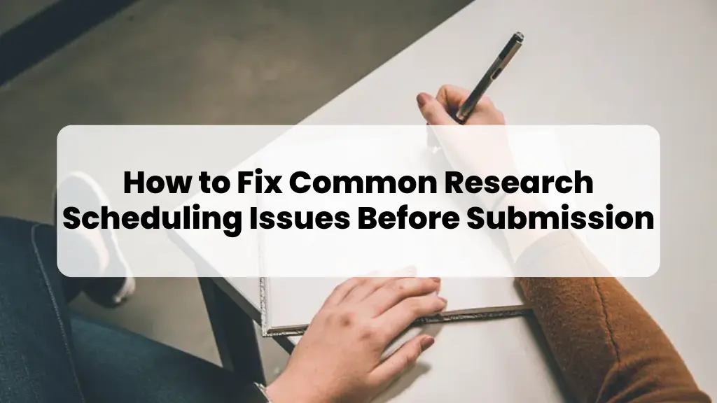 Research Scheduling Issues