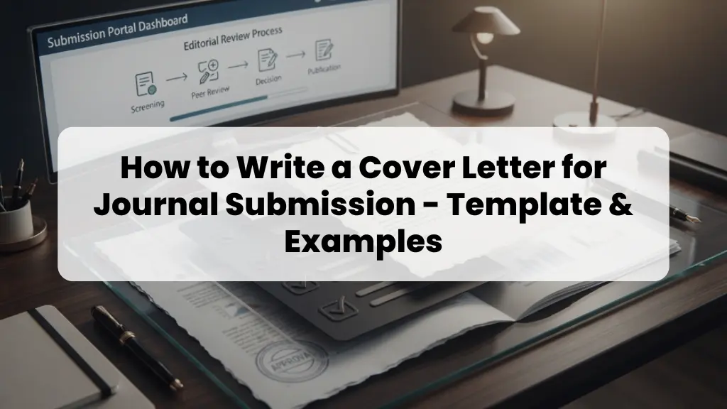 How to Write a Cover Letter for Journal Submission - Template & Examples