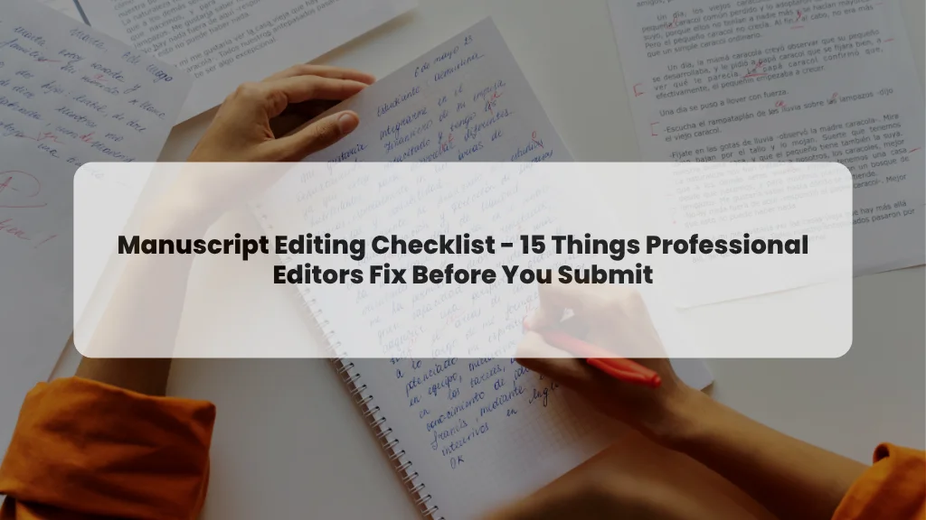 Manuscript Editing Checklist